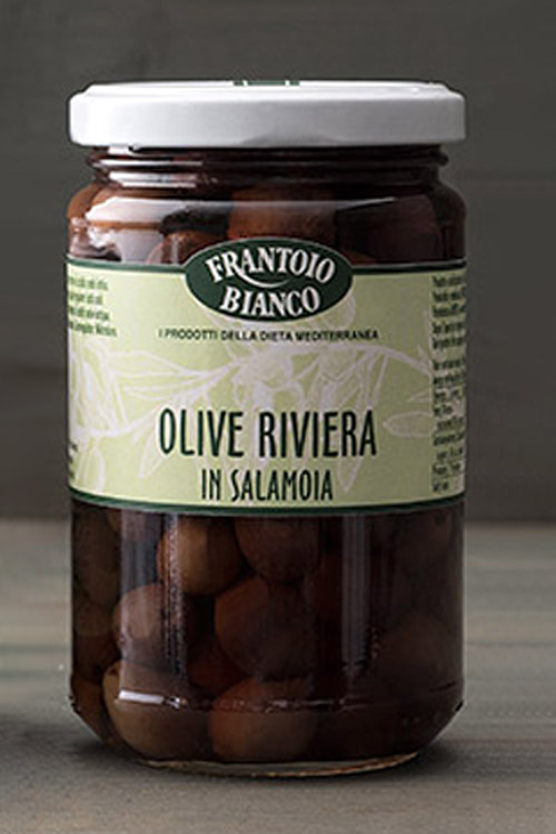 Olive Taggiasche in Salamoia (190g, mit Kernen, in Lake)-0